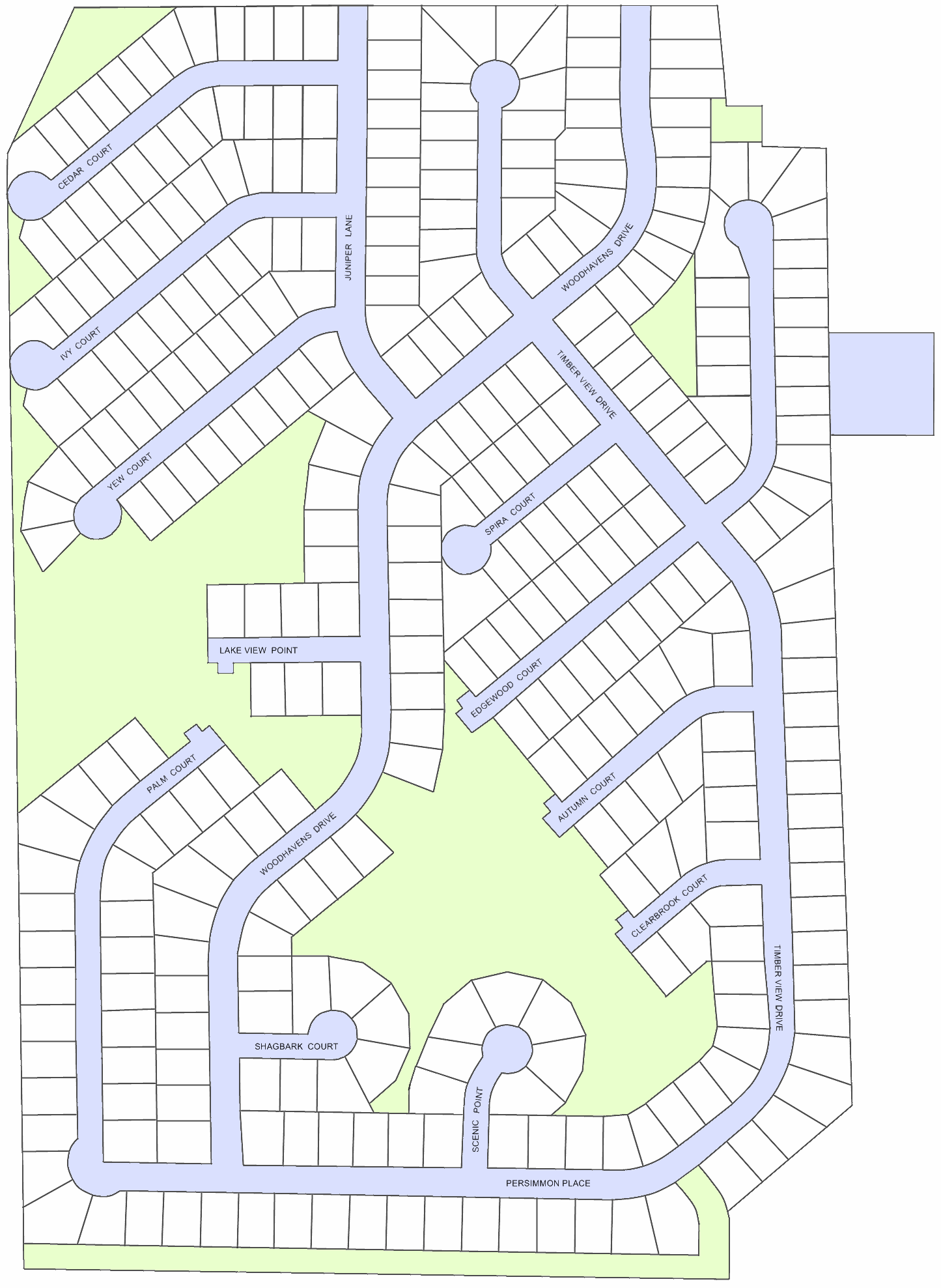 Subdivision map with photo markers